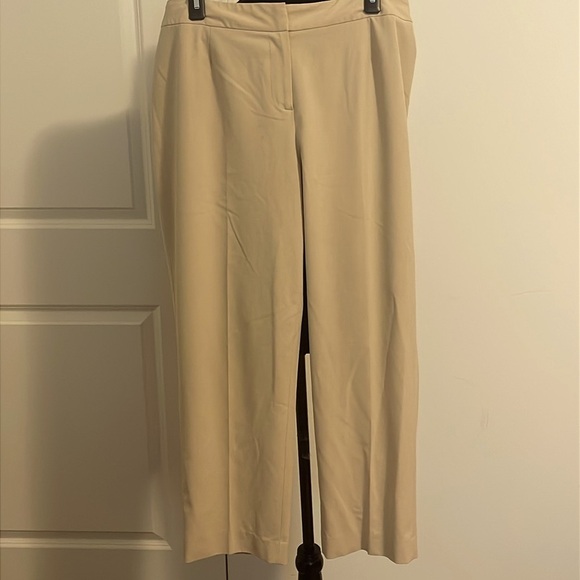 Talbots Petites Stretch Dress Pants Khaki Tan Career w/Elastic Waist Size16W - Picture 1 of 7